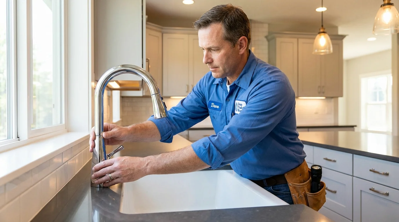Kitchen faucet installation by Johns Plumbing LLC in League City